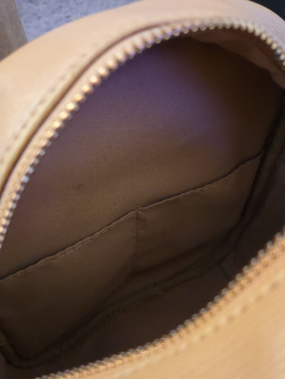 bebe Camel Mini Backpack with Gold Script Logo - Picture 4 of 4